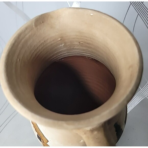 Hilda Artisan Ceramic Stoneware‎ Serveware Pitcher Religious Church Landscape - Picture 10 of 15